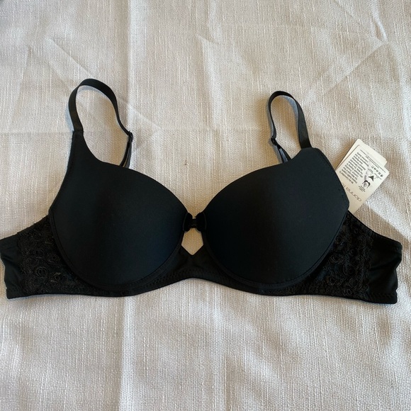Donna L'Oren Black Underwire Padded Bra Size 36C - Picture 10 of 16